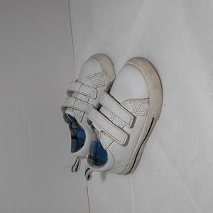 White leather baby sneakers size 3